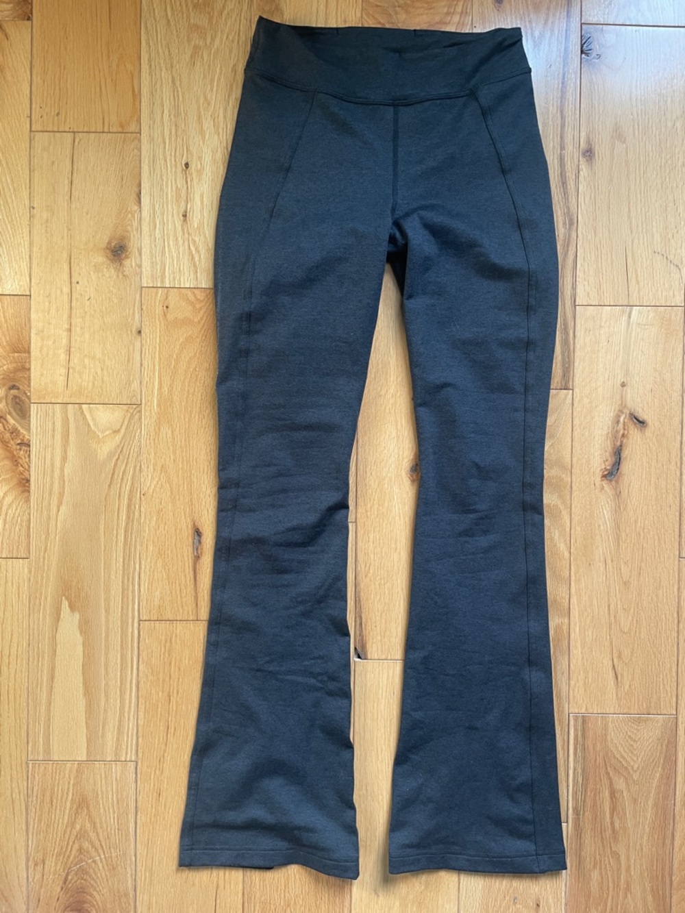 Black Grey Flared Yoga Pants Lululemon